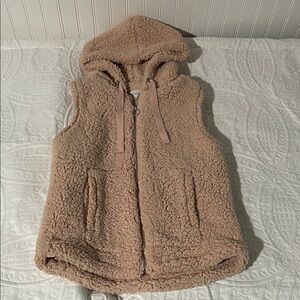 BE COOL Pink Sherpa Zip Vest